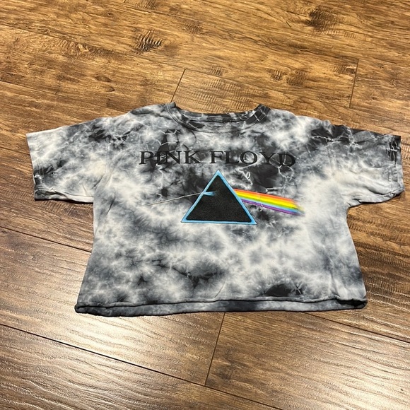 Pink Floyd tie dye crop short sleeve t-shirt - Picture 7 of 7